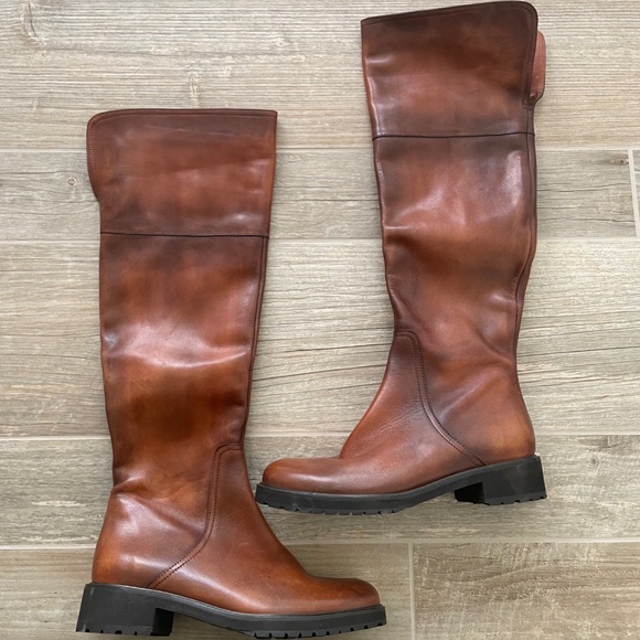 NWOT SESTO MEUCCI Italian Leather Tall Riding Boots - Picture 1 of 7
